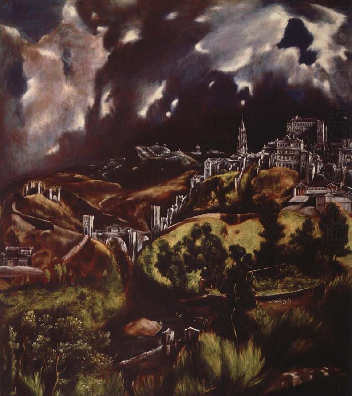 El Greco utsik over toledo china oil painting image